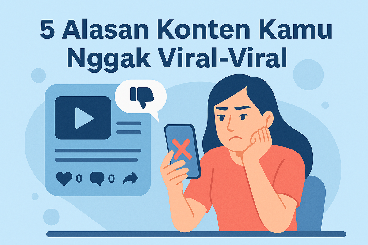 5 Alasan Konten Kamu Nggak Viral-Viral