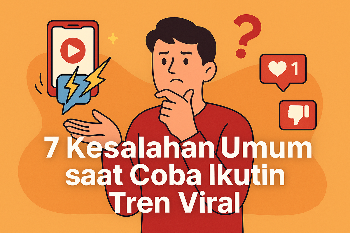 7 Kesalahan Umum saat Coba Ikutin Tren Viral