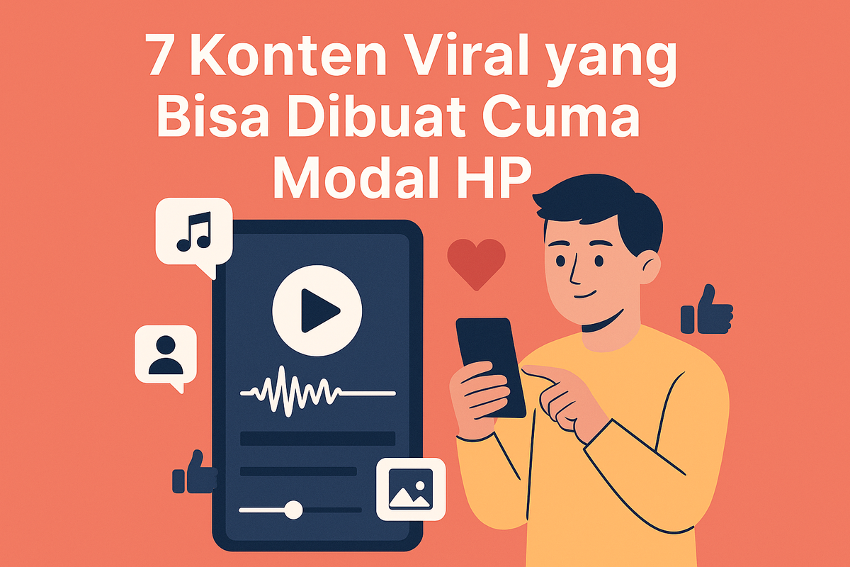 7 Konten Viral yang Bisa Dibuat Cuma Modal HP