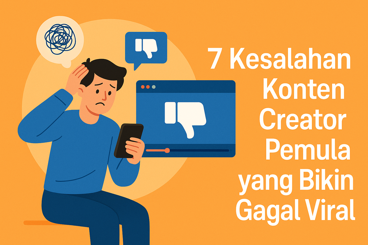 7 Kesalahan Konten Creator Pemula yang Bikin Gagal Viral