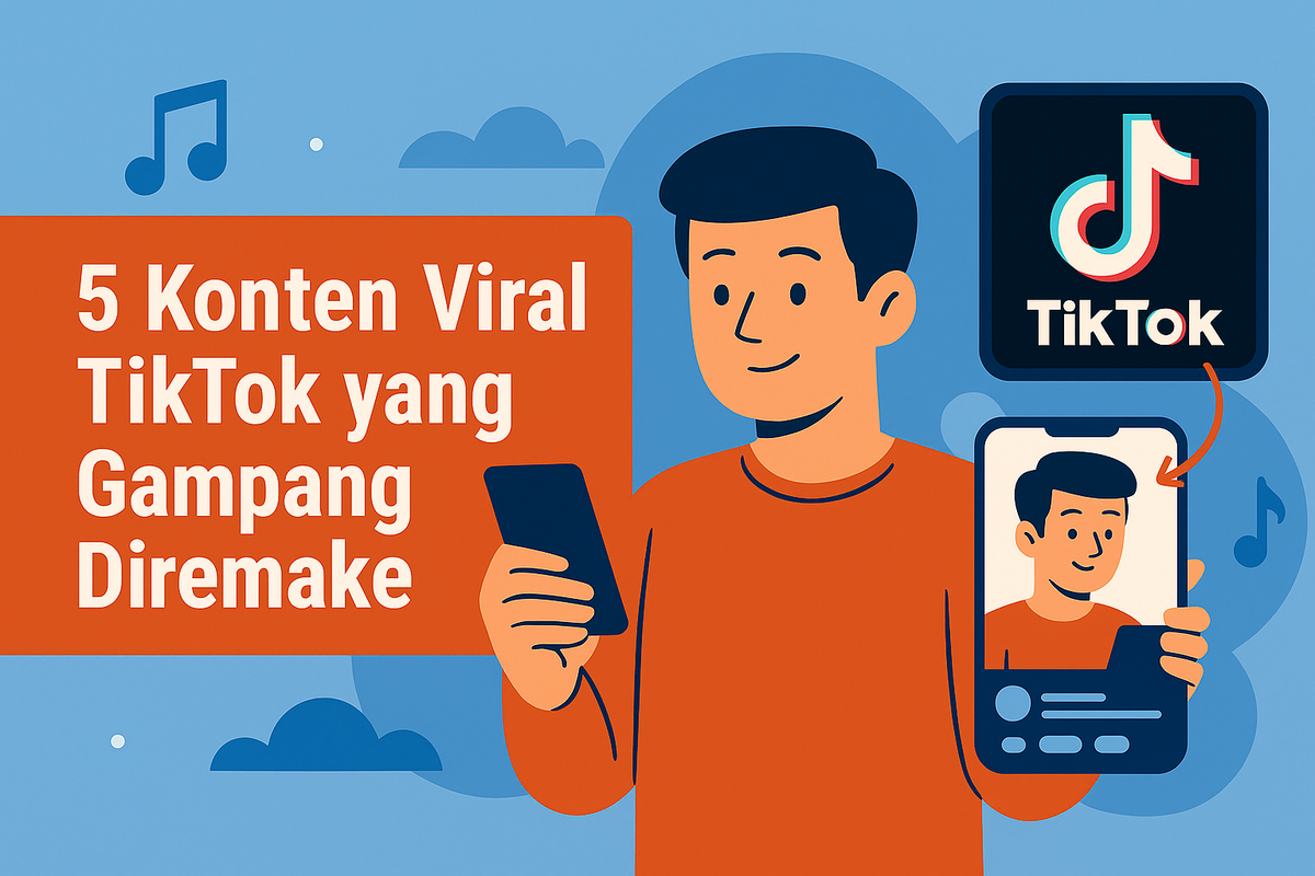 5 Konten Viral TikTok yang Gampang Diremake