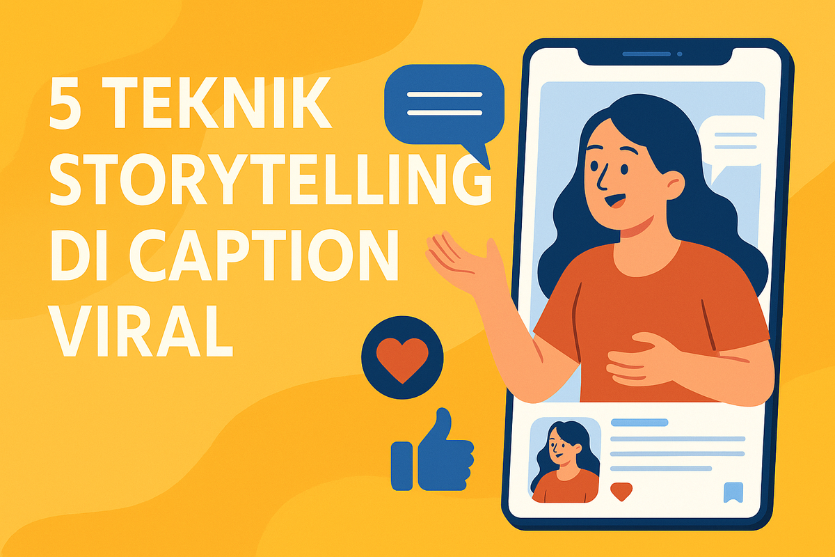 5 Teknik Storytelling di Caption Viral