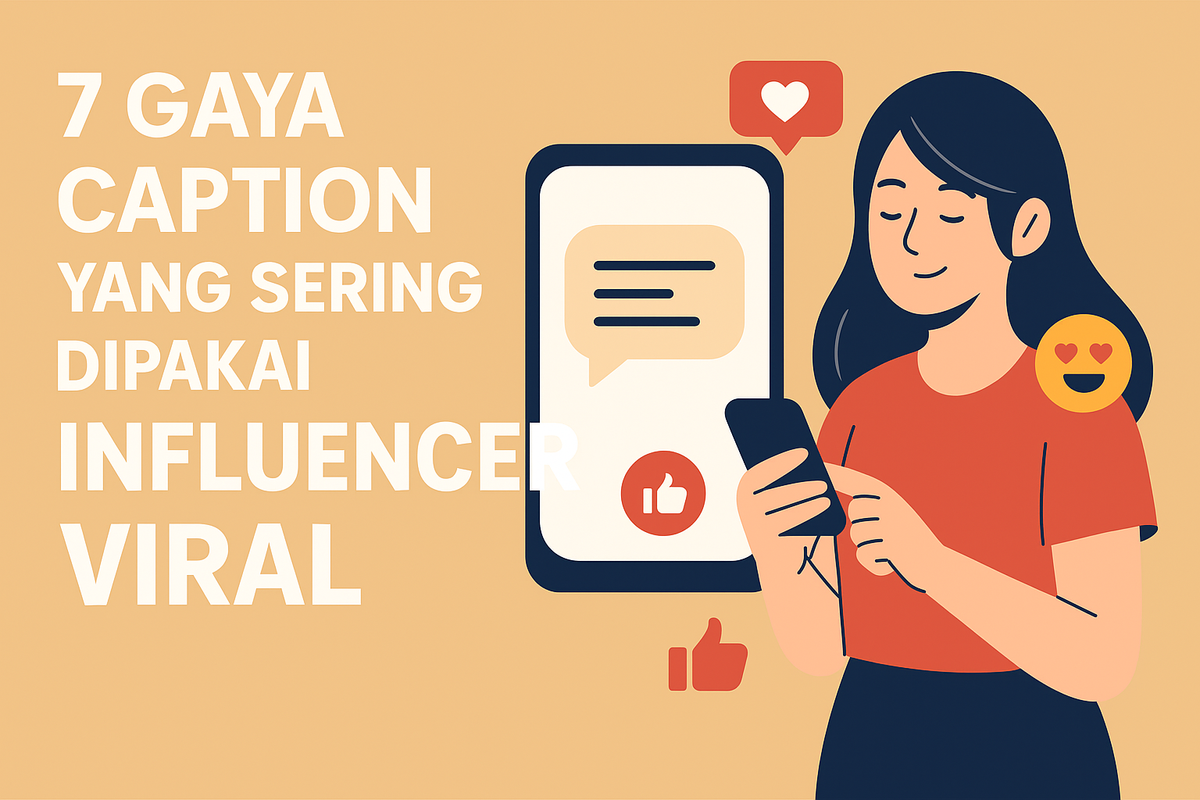 7 Gaya Caption yang Sering Dipakai Influencer Viral