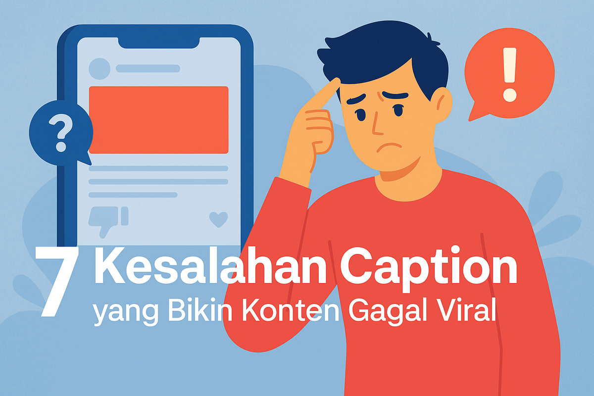 7 Kesalahan Caption yang Bikin Konten Gagal Viral