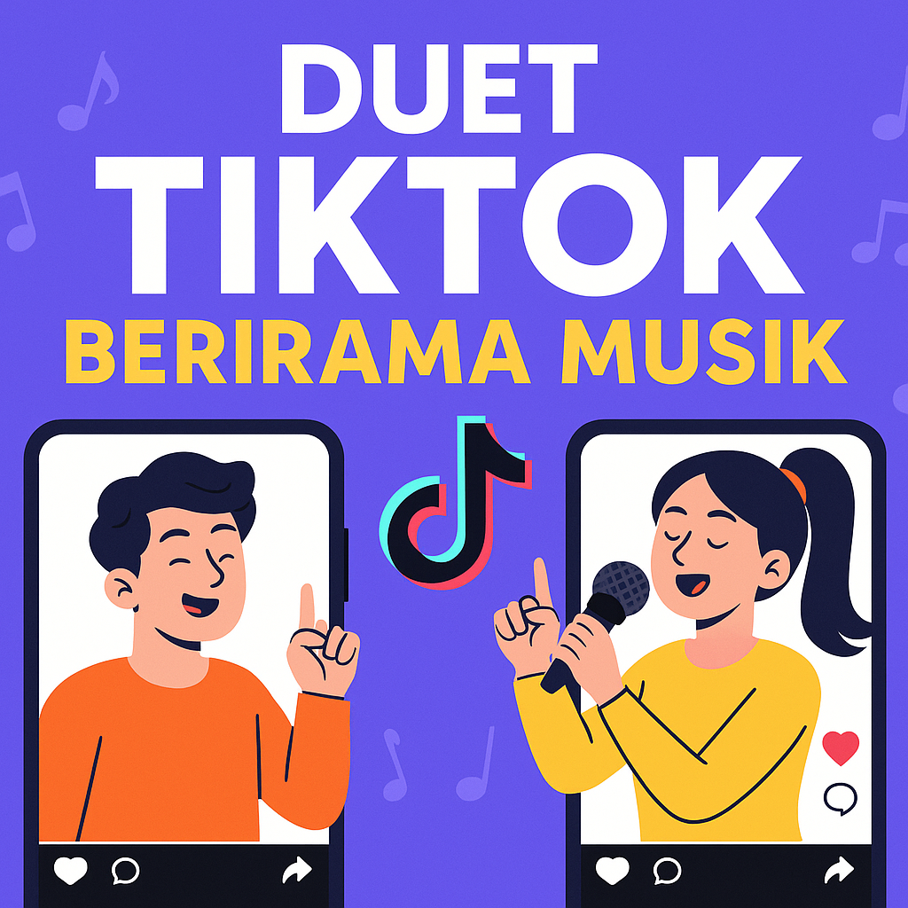 Cara Bikin Konten TikTok Duet Berirama Musik